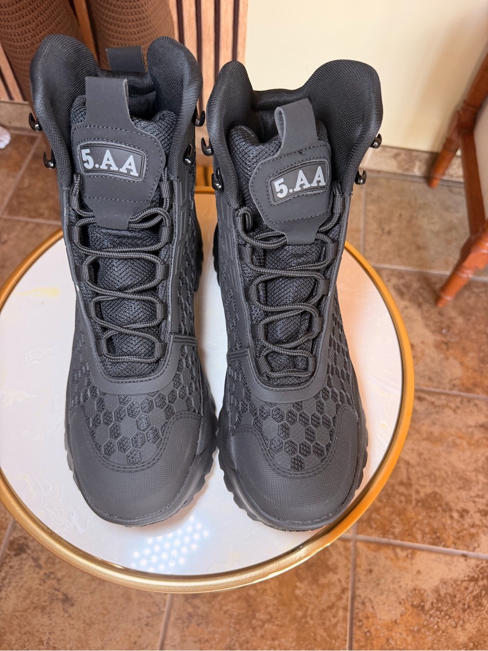 Men's Black Tactical Boots - Durable Comfort